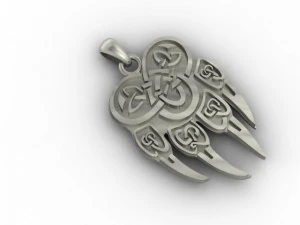 paw pendant 3D Print Model