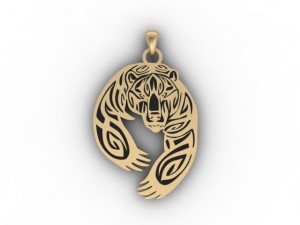 bear pendant Modèles 3D en vedette