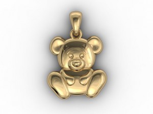 baby bear pendant 3D प्रिंट मॉडल