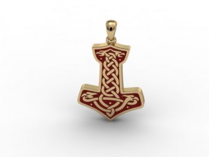 thor hammer pendant 3D प्रिंट मॉडल