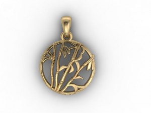 bamboo pendant 3D Print Model