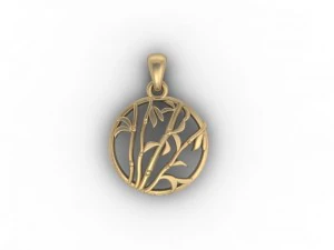 bamboo pendant 3D Print Model