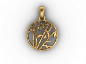 bamboo pendant Model Cetak 3D