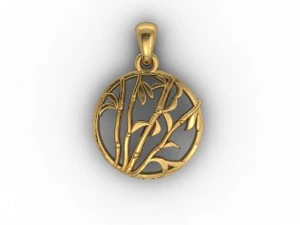 bamboo pendant 3D Print Model