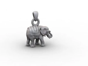 baby elephant pendant 3D Print Model