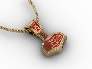 thor hammer pendant 3D 打印模型