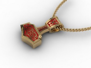 thor hammer pendant 3D 打印模型