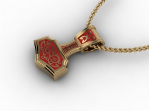 thor hammer pendant 3D 打印模型