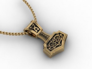 thor hammer pendant 3D 打印模型