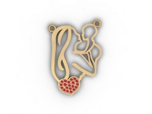 mom and baby pendant 3D Print Model
