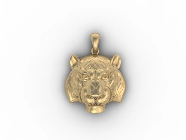 tiger pendant 3D Print Model .c4d .max .obj .3ds .fbx .stl .blend 