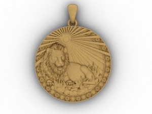 lion pendant 3D Baskı Modeli