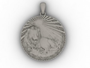 lion pendant 3D Baskı Modeli