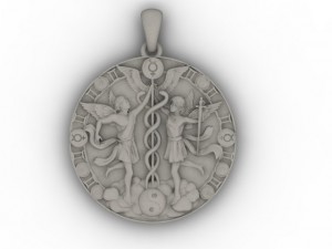 gemini pendant 3D प्रिंट मॉडल