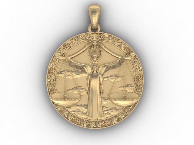 libra pendant Model Cetak 3D .c4d .max .obj .3ds .fbx .stl .blend 