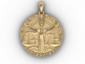 libra pendant Modelo de Impressão 3D
