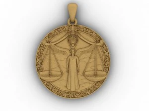 libra pendant 3D Print Model