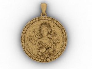 virgo pendant 3Dプリントモデル