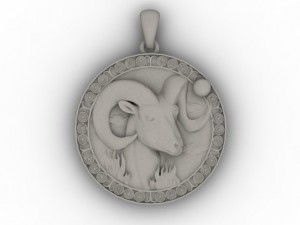 aries pendant 3D Принт Модель