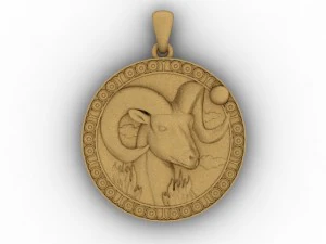 aries pendant 3D Print Model