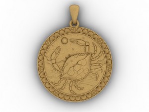 cancer pendant 3D Print Model