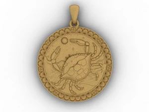 cancer pendant 3D Print Model