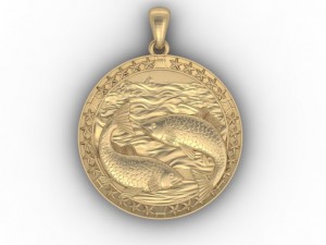 pisces pendant 3D 프린트 모델