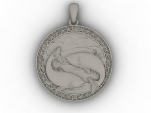 pisces pendant 3D Print Model