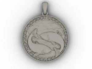pisces pendant 3D Print Model