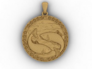 pisces pendant 3D Print Model