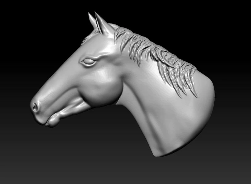 horse head 3D Model .c4d .max .obj .3ds .fbx .stl .blend 