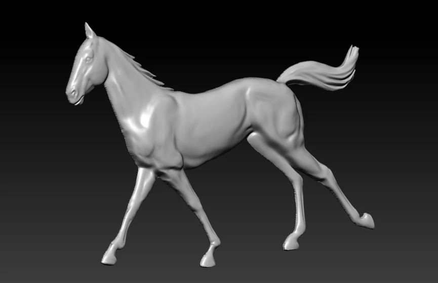 horse 3D Model .c4d .max .obj .3ds .fbx .stl .blend 