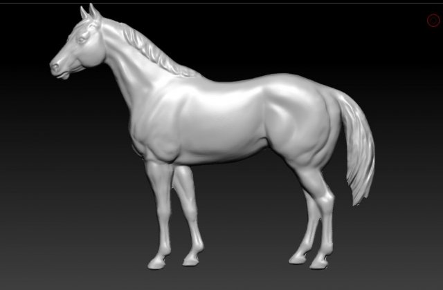 horse Model 3D .c4d .max .obj .3ds .fbx .stl .blend 