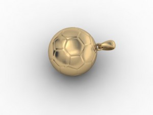 football ball pendant 3D Print Model