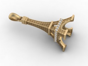 eiffel tower pendant 3D Принт Модель