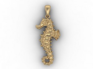seahorse pendant Modelo de impresión 3D