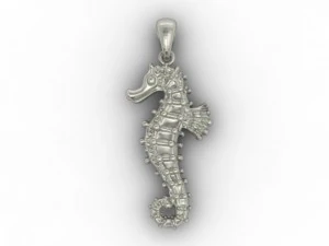 seahorse pendant 3D Print Model