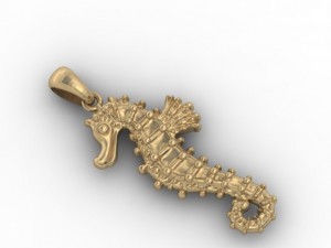 seahorse pendant 3D Принт Модель