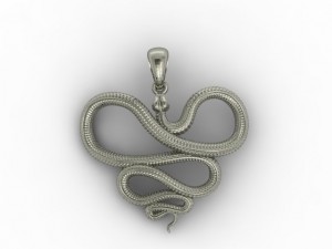 snake pendant Modelo de impresión 3D