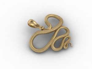 snake pendant Modelo de impresión 3D