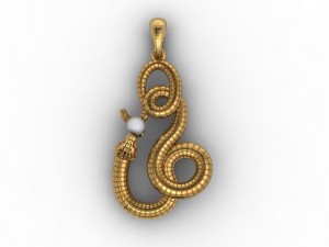 snake pendant 3D Принт Модель