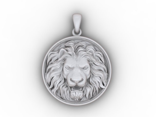lion pendant Model Cetak 3D .c4d .max .obj .3ds .fbx .stl .blend 