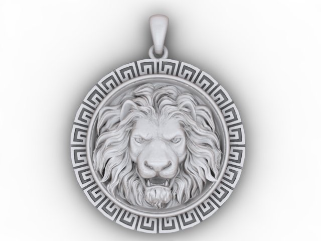 lion pendant Modello di stampa 3D .c4d .max .obj .3ds .fbx .stl .blend 