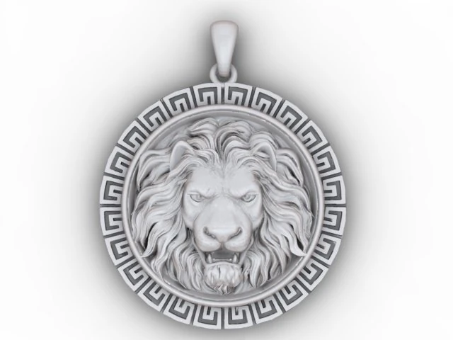 lion pendant 3D Print Model .c4d .max .obj .3ds .fbx .stl .blend 