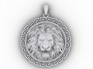 lion pendant 3D-printmodel
