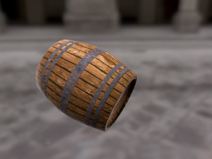 wood barrel 3D Model