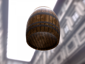 wood barrel 3D Model