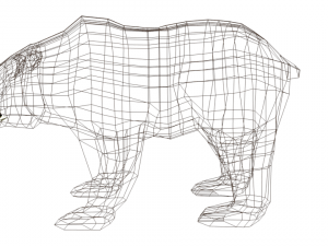 ber ber low poly 3D Modell