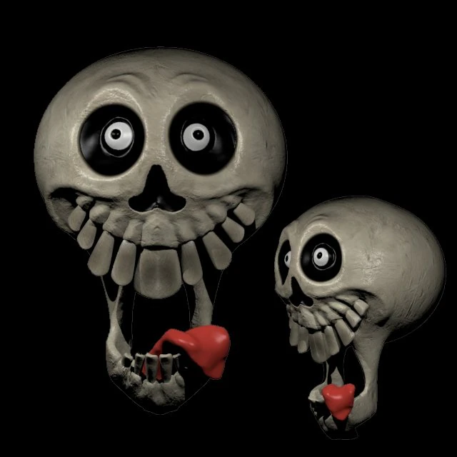 skull 3D Print Model .c4d .max .obj .3ds .fbx .stl .blend 