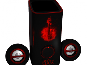 musical speaker rock 3D 모델